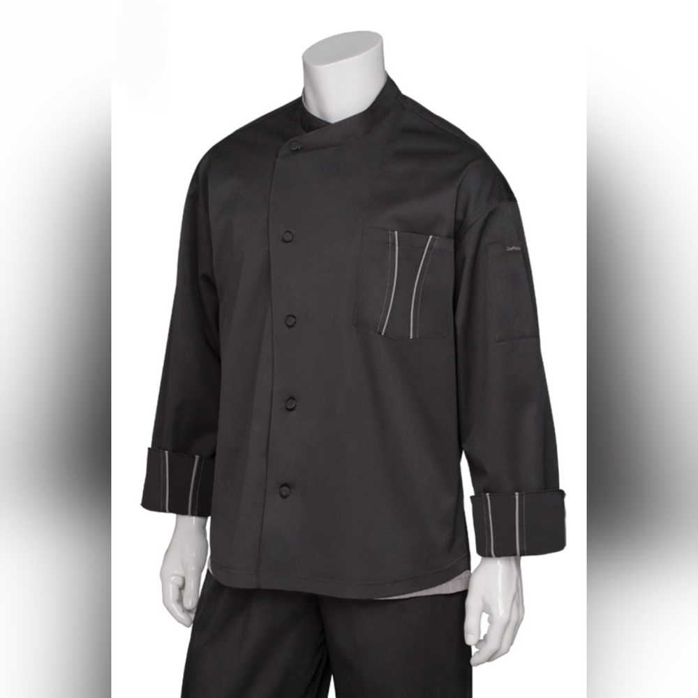 Chef Works Amalfi Signature Series Chef Coat NWT
